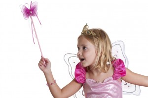 Fairy princess works her magic.