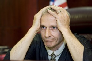 frustrated judge