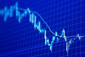 down chart graph decline fall stock market dip recession