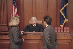 lawyer litigator judge courtroom motion argument
