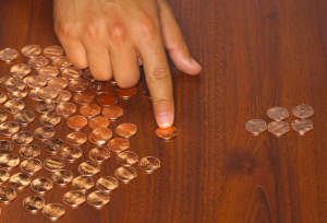 cheap cheapness counting pennies spare change