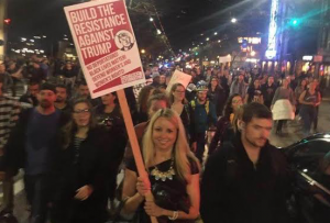 Test Case: ‘Pussy Grabs Back!’ A Law Firm Partner Joins A (Peaceful) Post-Election Socialist Protest Mob.