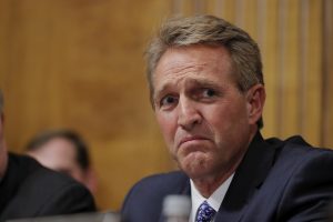 Jeff Flake Does His Best Clarence Thomas Impersonation