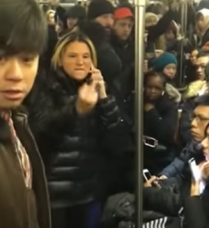 Jerk Videotaped Attacking And Shouting Racist Slurs At Subway Passenger Is Obviously A Lawyer