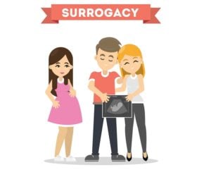 Surrogacy illustration concept