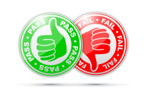 pass/fail thumbs up and down icon