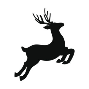 Deer Running And Jumping Illustration – VECTOR