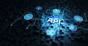 API – Application Programming Interface. Software development tool. Business, modern technology, internet and networking concept.