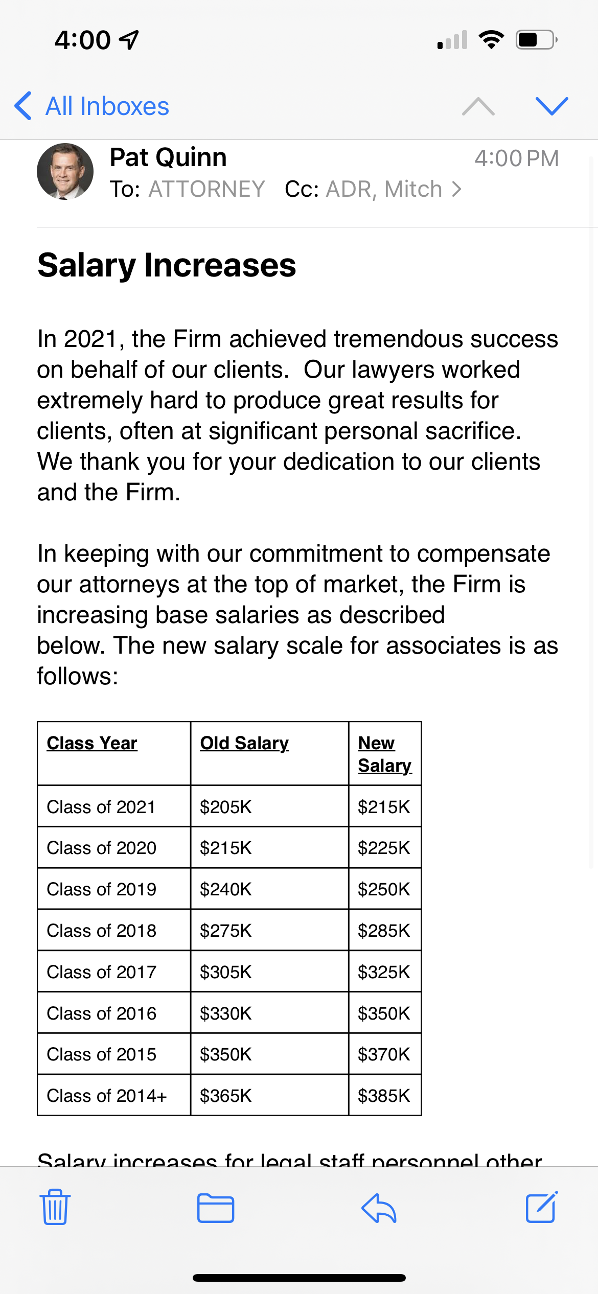 First Biglaw Firm Matches The New Milbank Salary Scale Page 2 of 2