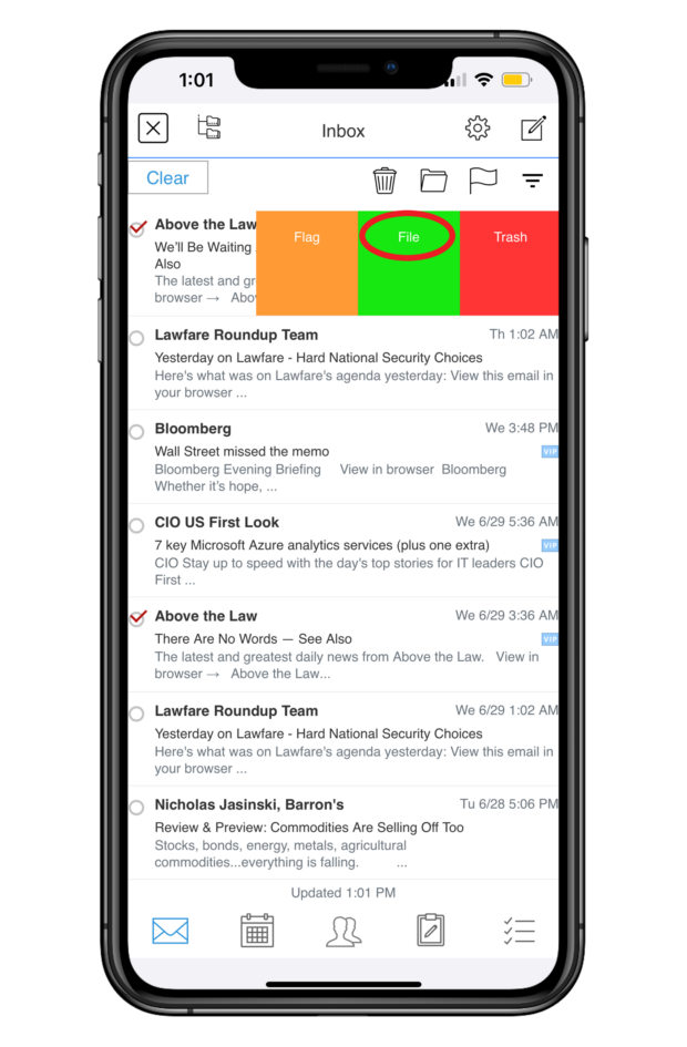 LINK 7 Email Management iPhone