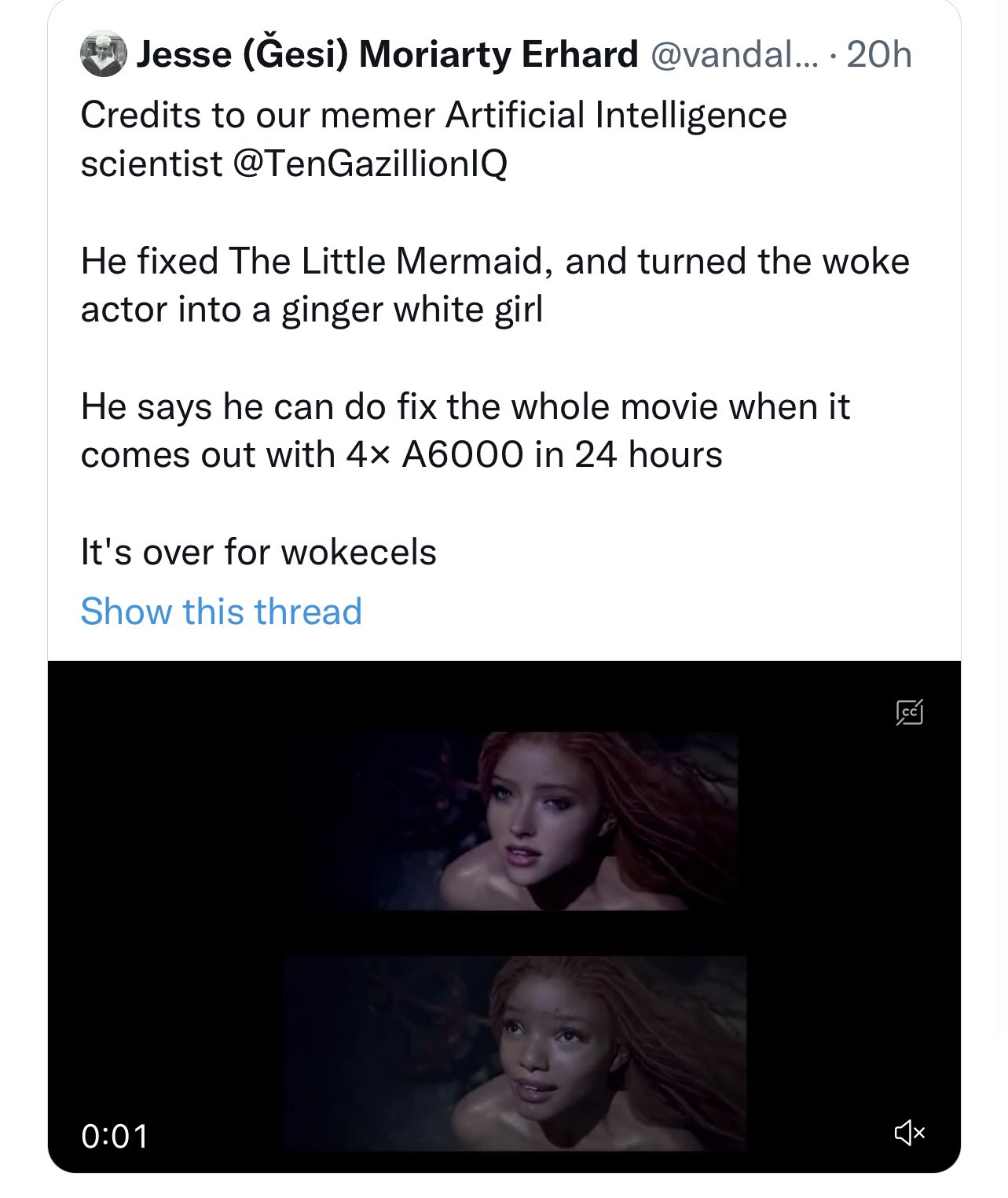 Racists Plan To Digitally Replace 'Little Mermaid' With White Actress