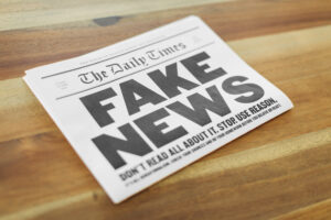 Fake News paper on Kitchen Table