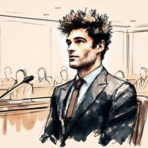 Sam Bankman-Fried Courtroom Sketch Becomes Metaphor For Crypto Industry