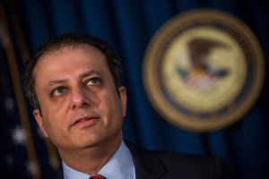 Preet Bharara (Photo by Andrew Burton/Getty Images)