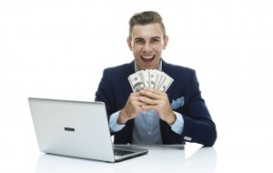 happy associate Biglaw bonus money tech laptop business casual