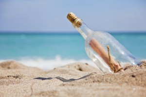time in bottle message in bottle on beach