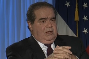 Antonin Scalia seated
