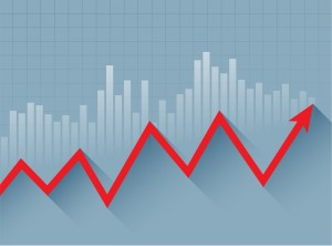 chart graph flat up down