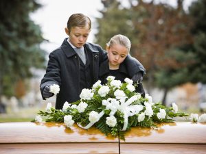 children at cemetery kids dead parent deceased mother father
