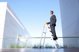 ladder stepping stool step stool businessman