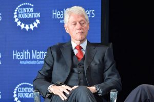 Bill Clinton, like a boss.  (Photo by Earl Gibson III/Getty Images)