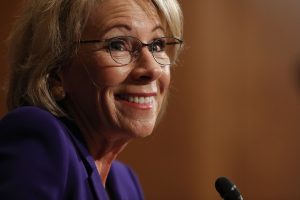 Betsy DeVos, President Donald Trump's pick to be the next Secretary of Education. (Photo by Chip Somodevilla/Getty Images)