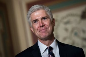 Judge Neil Gorsuch... who might remain Judge Neil Gorsuch at this rate. (Photo by Drew Angerer/Getty Images)