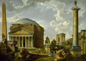 Giovanni_Pauolo_Panini_-_Fantasy_View_with_the_Pantheon_and_other_Monuments_of_Ancient_Rome_-_Google_Art_Project
