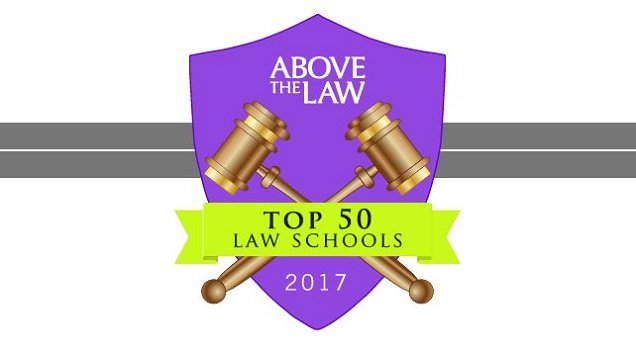 2017 Law School Rankings graphic