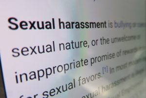 Sexual harassment - dictionary definition