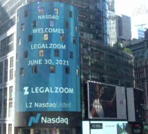 LegalZoom Takes Over Times Square As It Debuts On NASDAQ