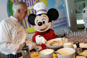 Michelle Obama And Disney CEO Robert Iger Hold News Conference On Disney’s Nutritional Guidelines