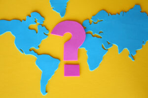 World Map and Question Mark