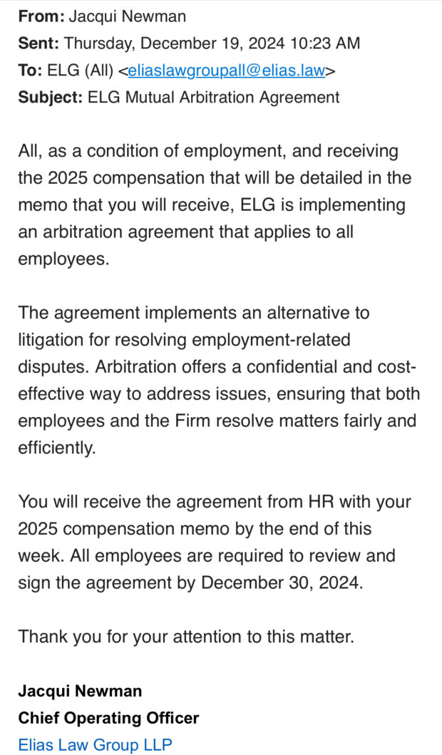 ELG arbitration