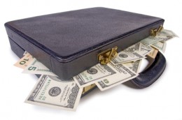 suitcase full of money
