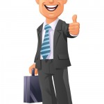 thumbs up lawyer cartoon