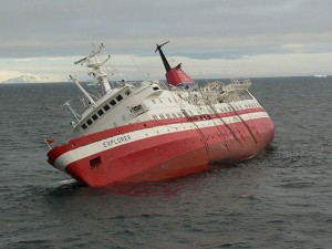 sinking ship