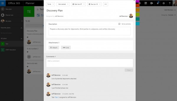 Clicking on a task gives me more info about the files associated with that task, the status, and the conversation history associated with that task.