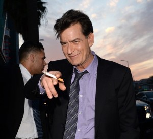 HOLLYWOOD, CA - APRIL 11:  Actor Charlie Sheen arrives at the Dimension Films' 'Scary Movie 5' premiere at the ArcLight Cinemas Cinerama Dome on April 11, 2013 in Hollywood, California.  (Photo by Jason Merritt/Getty Images)