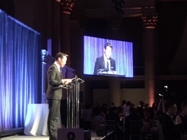 The master of ceremonies, MSNBC's Richard Lui, welcoming everyone.