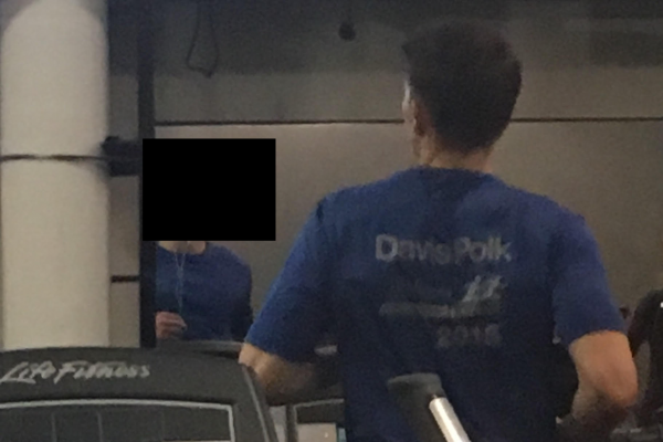 Davis Polk hottie at gym