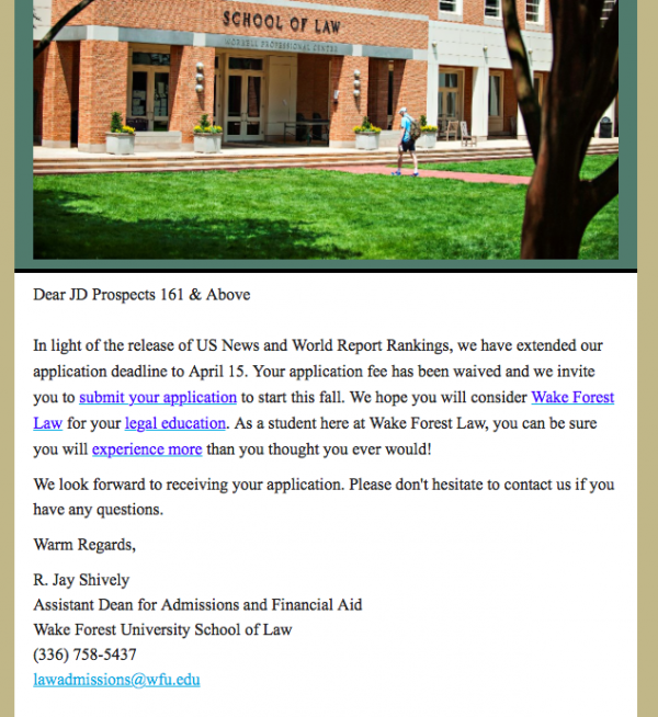 Wake Forest 161 Email