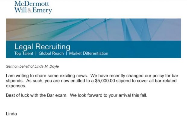 McDermott Bar Exam Stipend Increase Linda Doyle