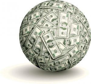 Vector dollar ball