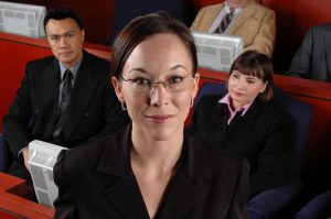 legal tech technology litigator litigation jury trial computer screen
