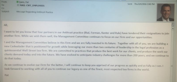 Cadwalader antitrust partners to Paul Weiss