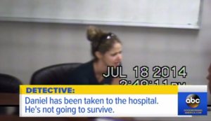 Wendi Adelson reacting to news of Dan Markel's death (Tallahassee Police Department via ABC News)