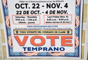 Nevada Voters Head To The Polls During State's Early Voting