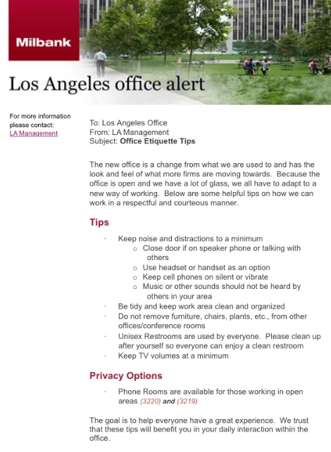 milbank-tweed-los-angeles-office-etiquette-tips