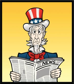 Uncle Sam Reading The News